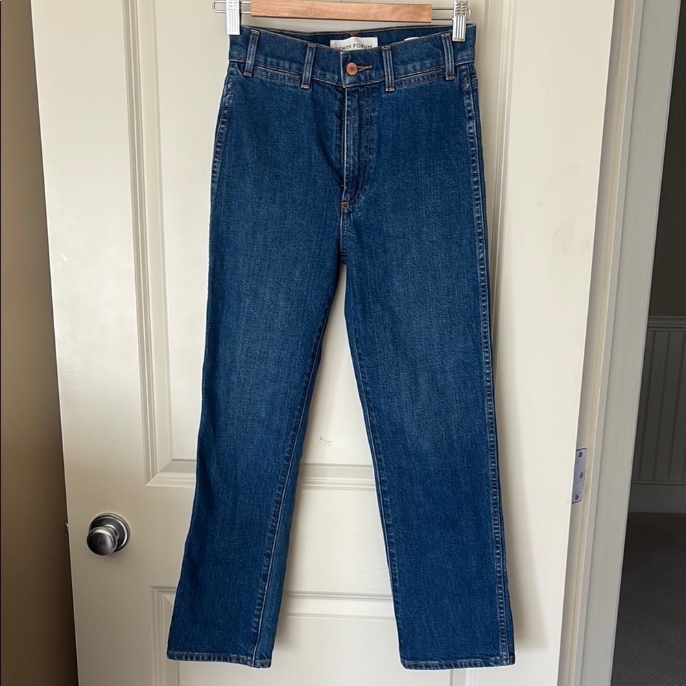Denim Forum - The Francoise high rise straight jean